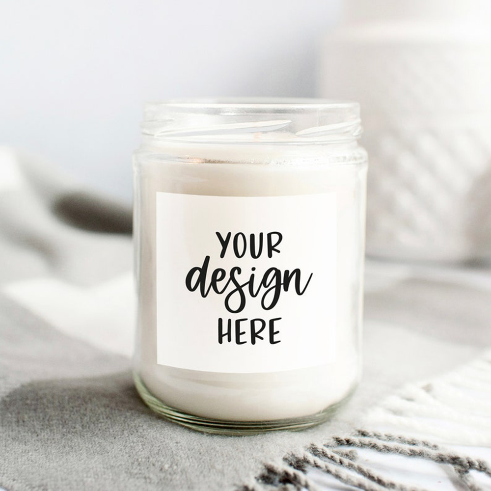 Personalised Candle Label - 30 Adesivos Personalizados para Potes de