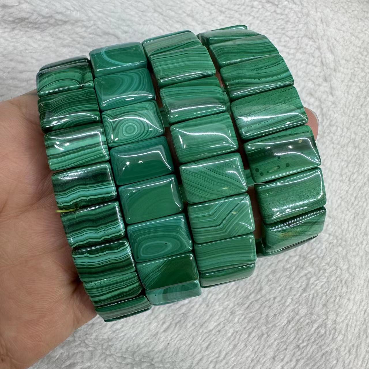 Coordinates Bracelet - Genuine Natural Verde Malaquita Crisocolla Pulseira
