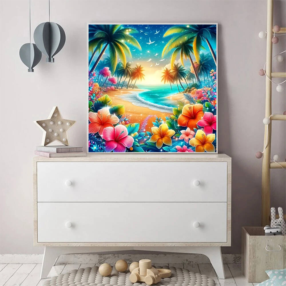 Pintura em diamante com paisag - Photo Mosaic Print avaliação e preço