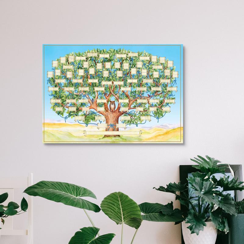 Gráfico de árvore genealógica  - Family Tree Print avaliação e preço