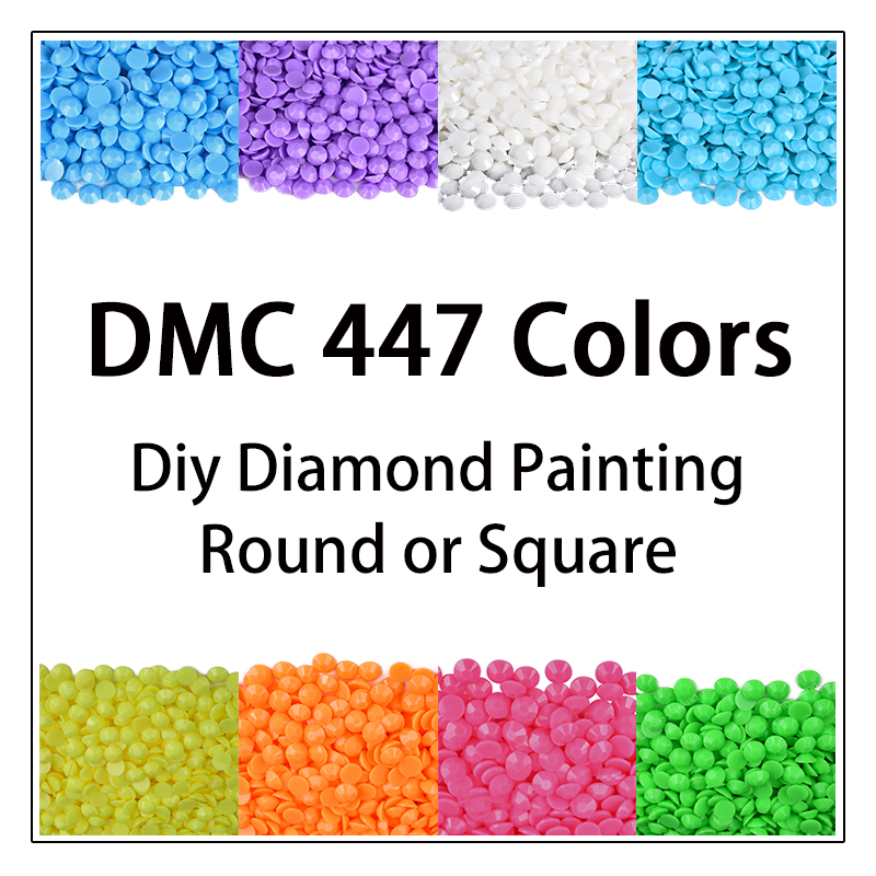 Dmc 447 cores 5d diy pintura d - Photo Mosaic Print avaliação e preço