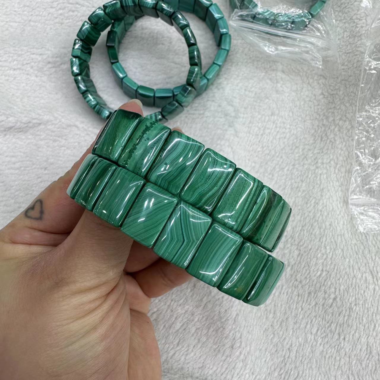 Genuine Natural Verde Malaquit - Coordinates Bracelet avaliação e preço