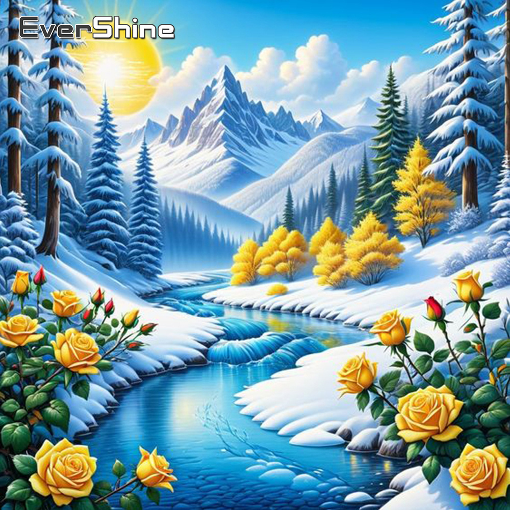 Evershine rio pintura diamante - Photo Mosaic Print avaliação e preço