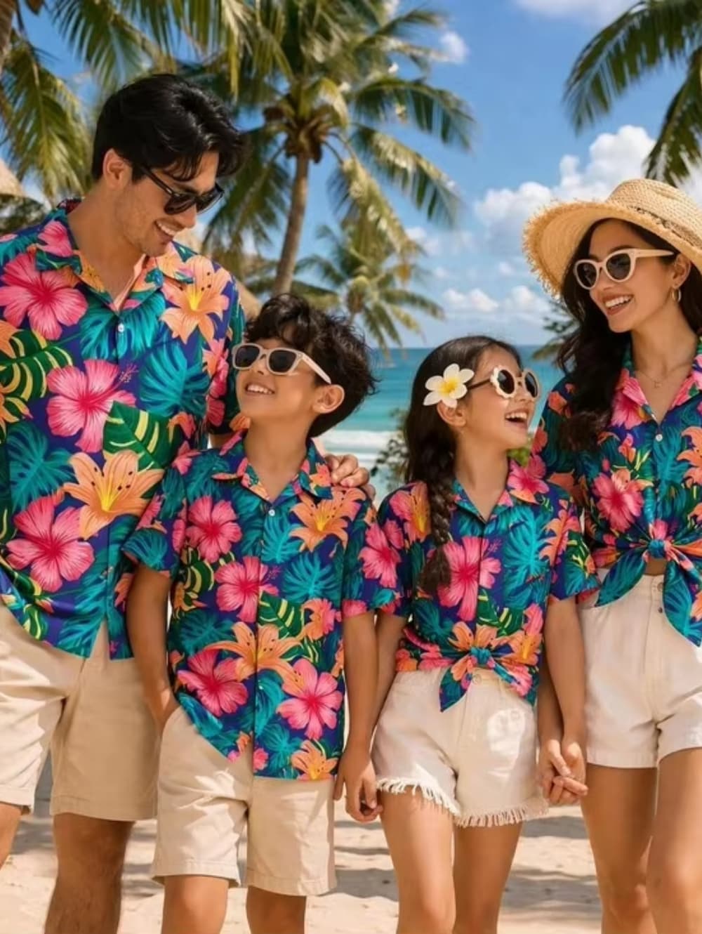 Camisa Havaiana Masculina de V - Family Tree Print avaliação e preço