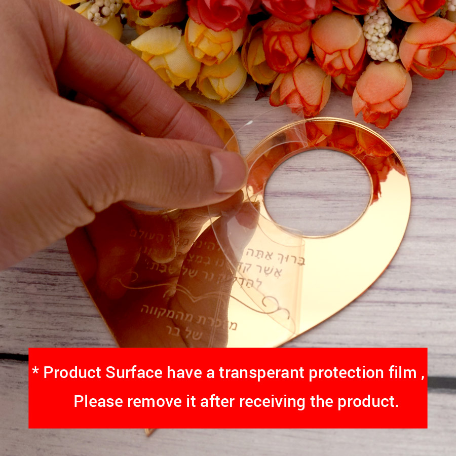 Espelho acrílico texto persona - Personalised Candle Label avaliação e preço