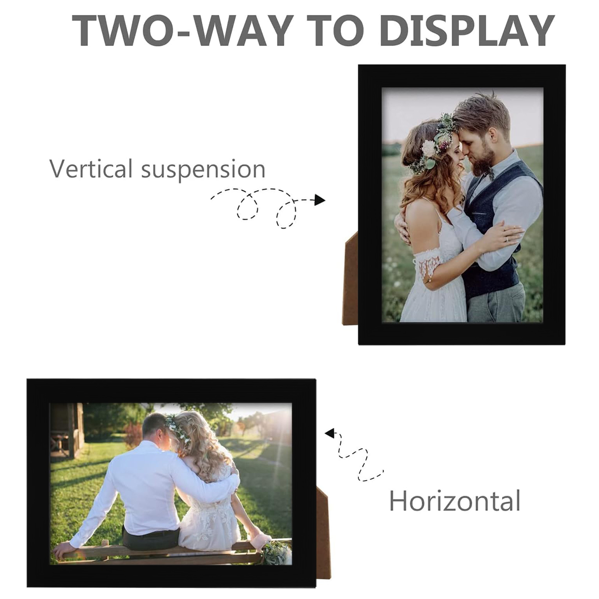 2 Peças Moldura Preta de Madei - Engraved Wood Frame avaliação e preço