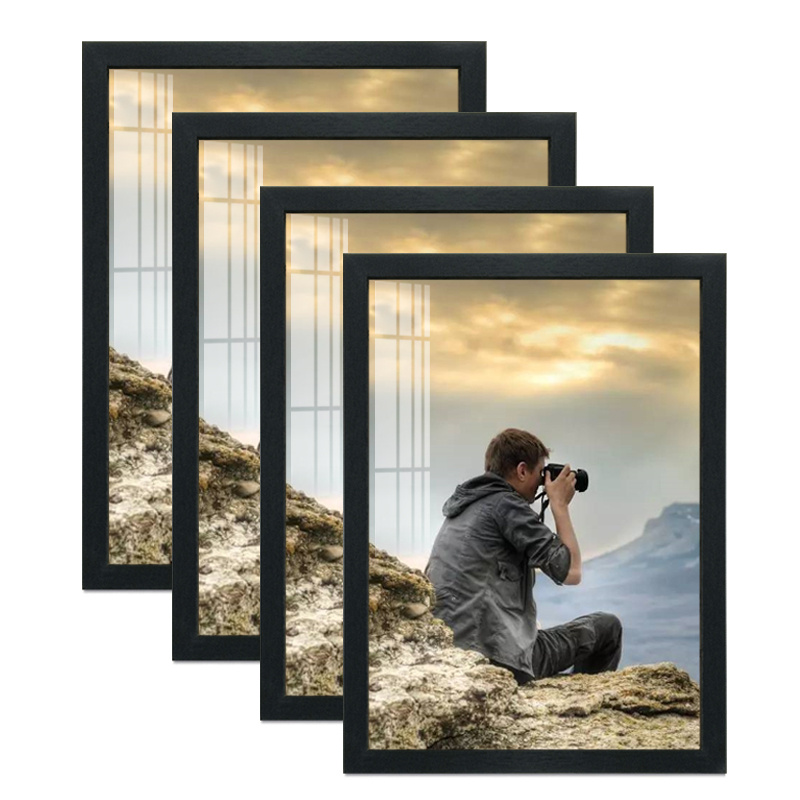 2 Peças Moldura Preta de Madei - Engraved Wood Frame avaliação e preço
